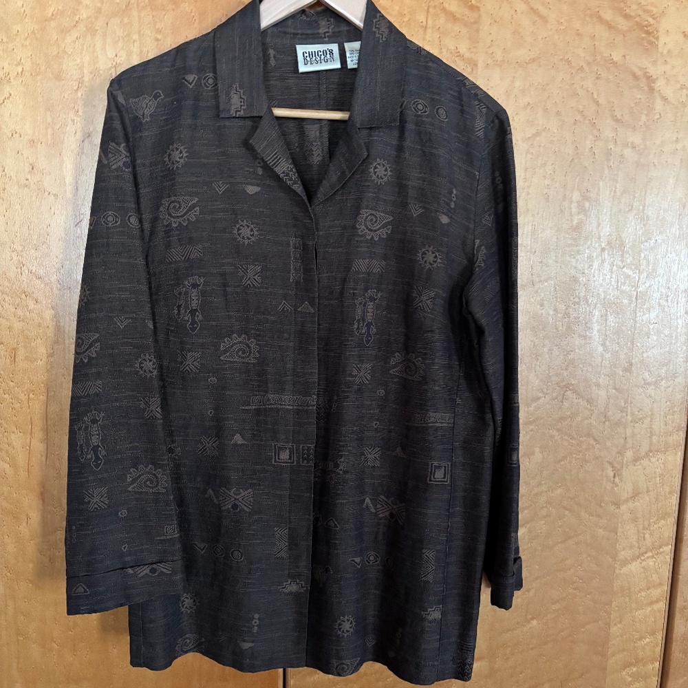 Women's Chico's Lightweight Jacket Brown Size Small